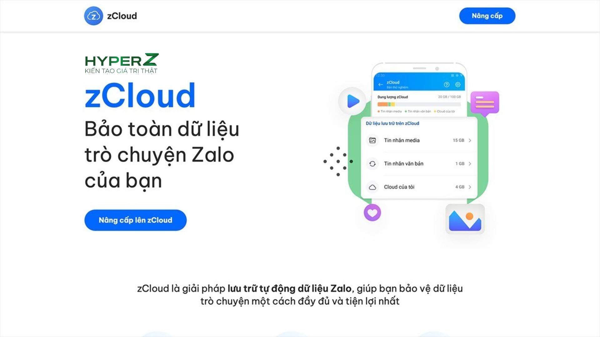 zalo zcloud