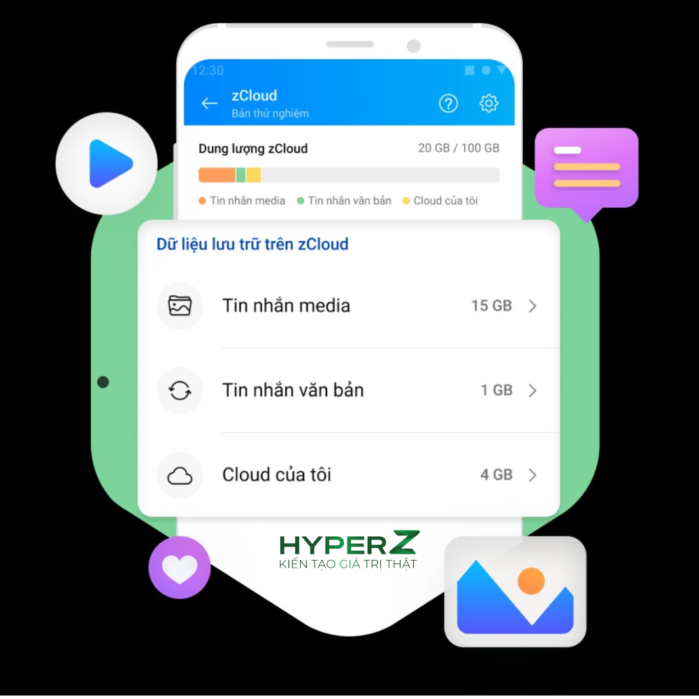 zalo zcloud - lưu trữ