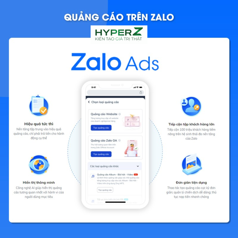 quảng cáo trên Zalo Ads