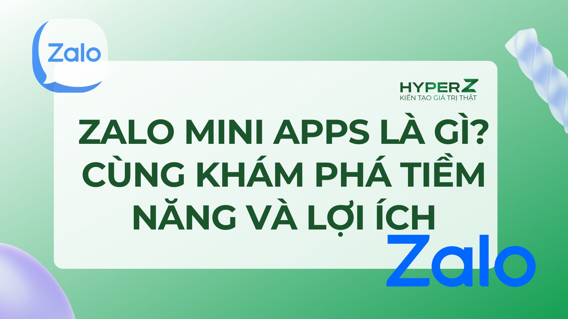 Zalo Mini Apps Là Gì? Cùng Khám Phá Tiềm Năng Và Lợi Ích