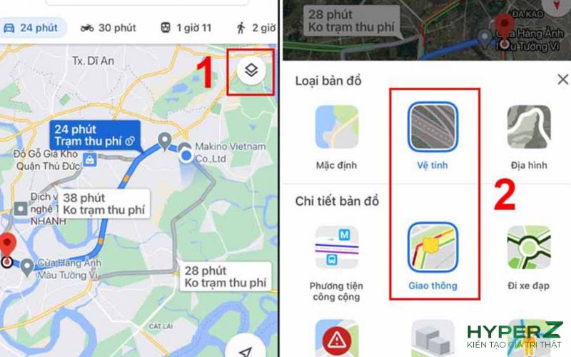 Các ký hiệu trên google map phổ biến hiện nay